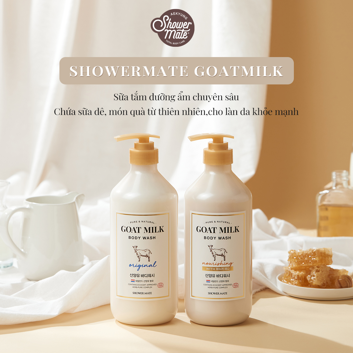 SỮA TẮM CAO CẤP HÀN QUỐC SHOWERMATE GOATMILK ORIGINAL - Showermate